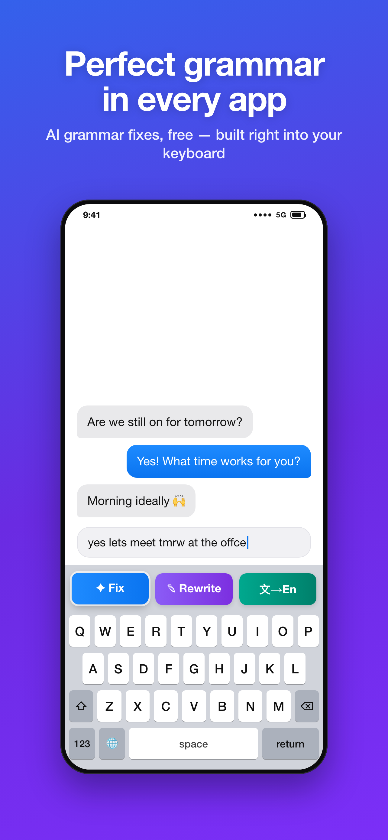 GrammarKey: AI Grammar Fixer screenshot 3