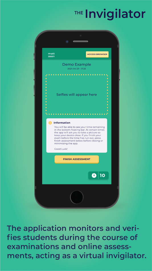 #2. The Invigilator (iOS) Με: Back Alley Technology