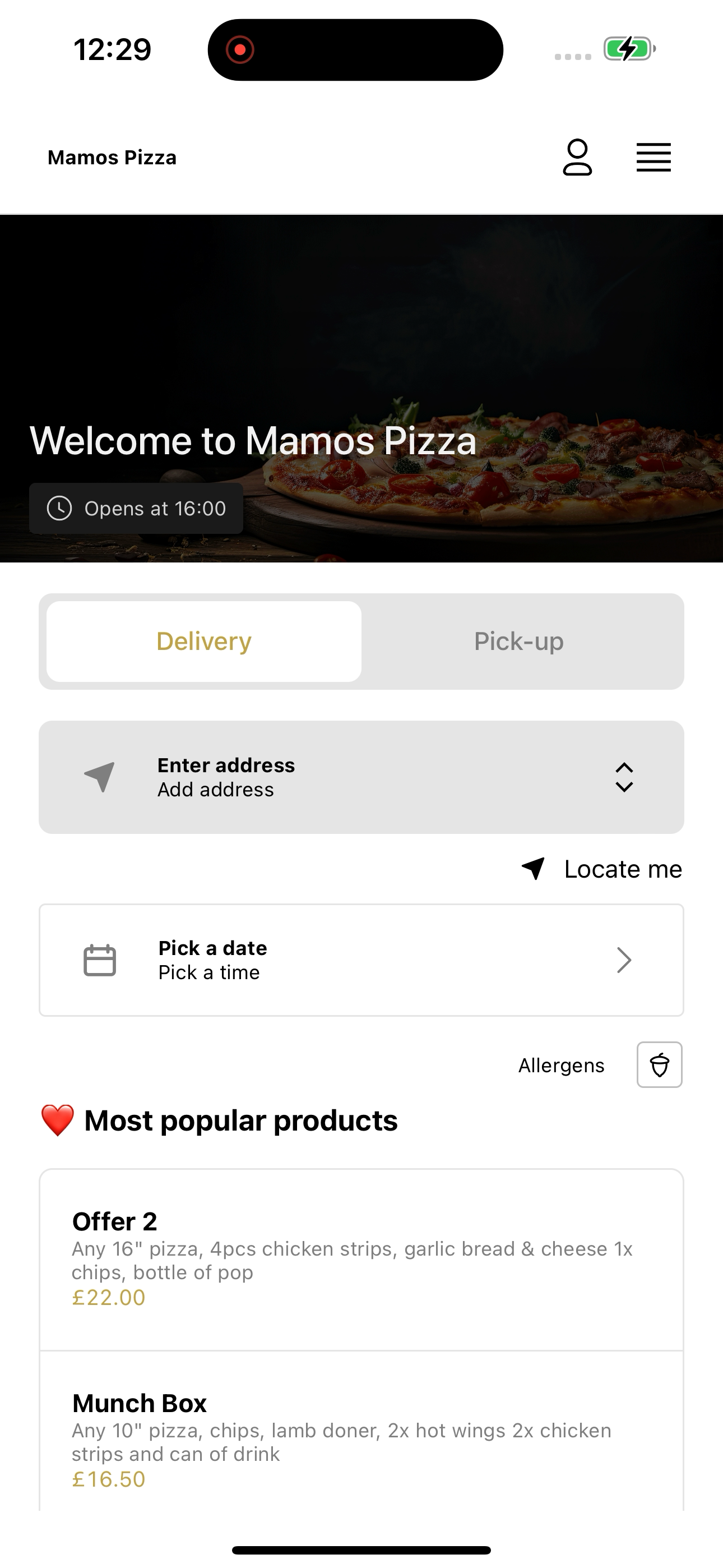 Mamos Pizza UK screenshot 3