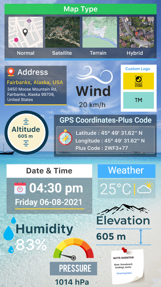#4. GPS Map Camera : Geo Photos (iOS) By: SUSAMP INFOTECH