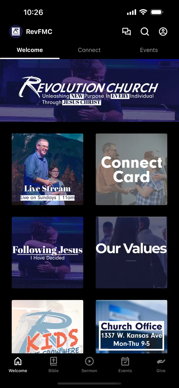 Screenshot #1 pour Revolution Church App