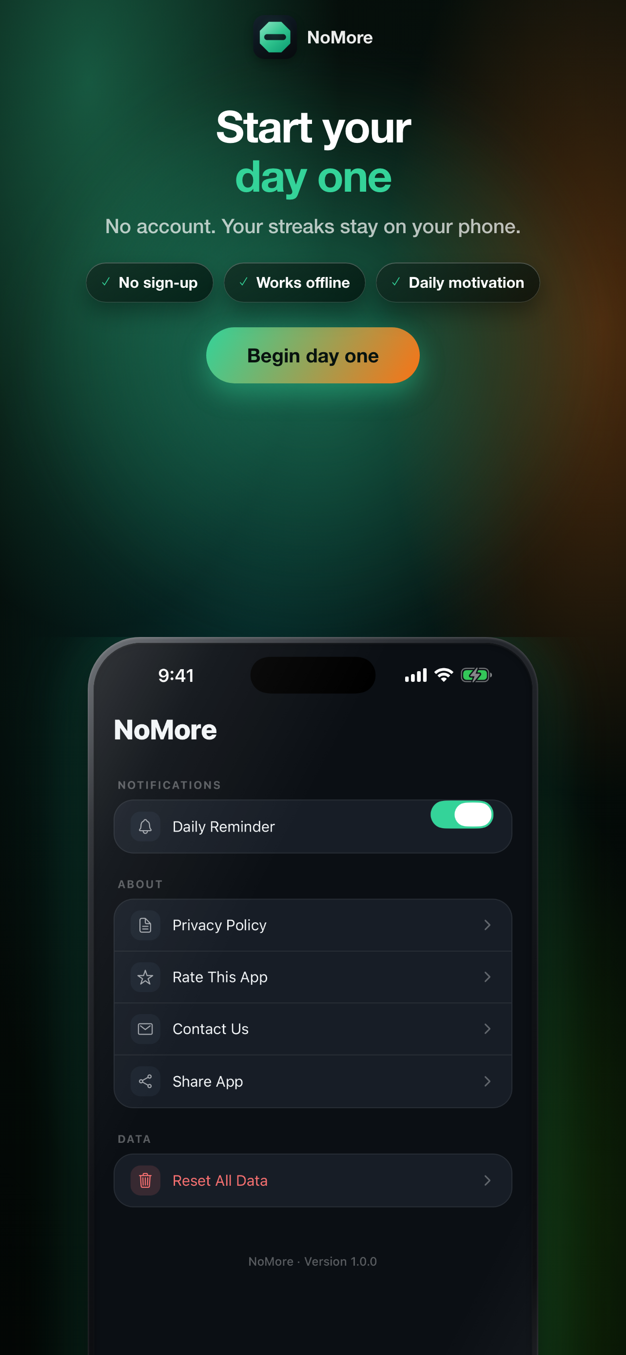 NoMore: Quit Bad Habits screenshot 5