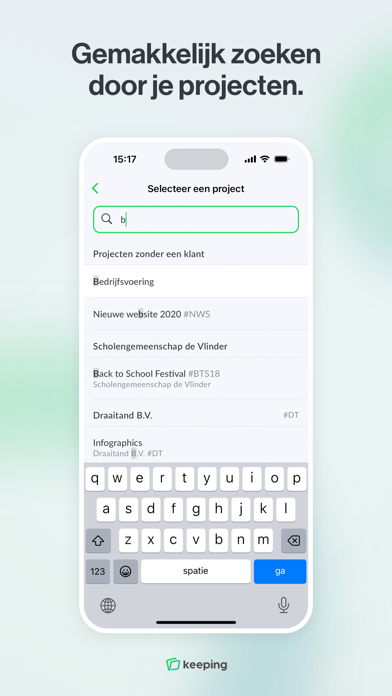 Keeping - Tijdregistratie Screenshot
