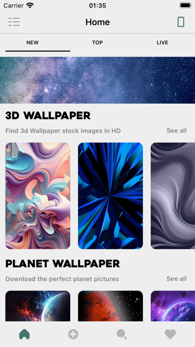 Parallax Wallpaper Screenshot
