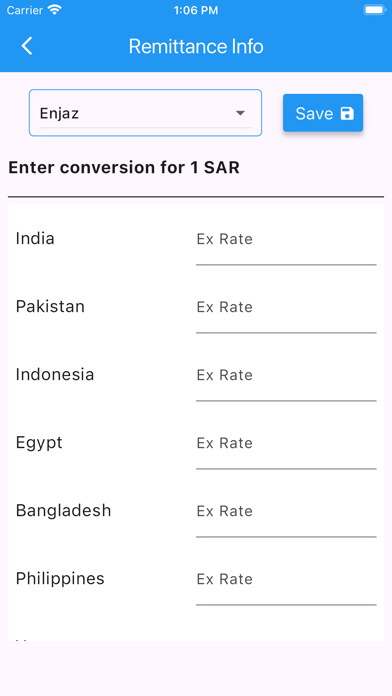 Remittance Info Screenshot