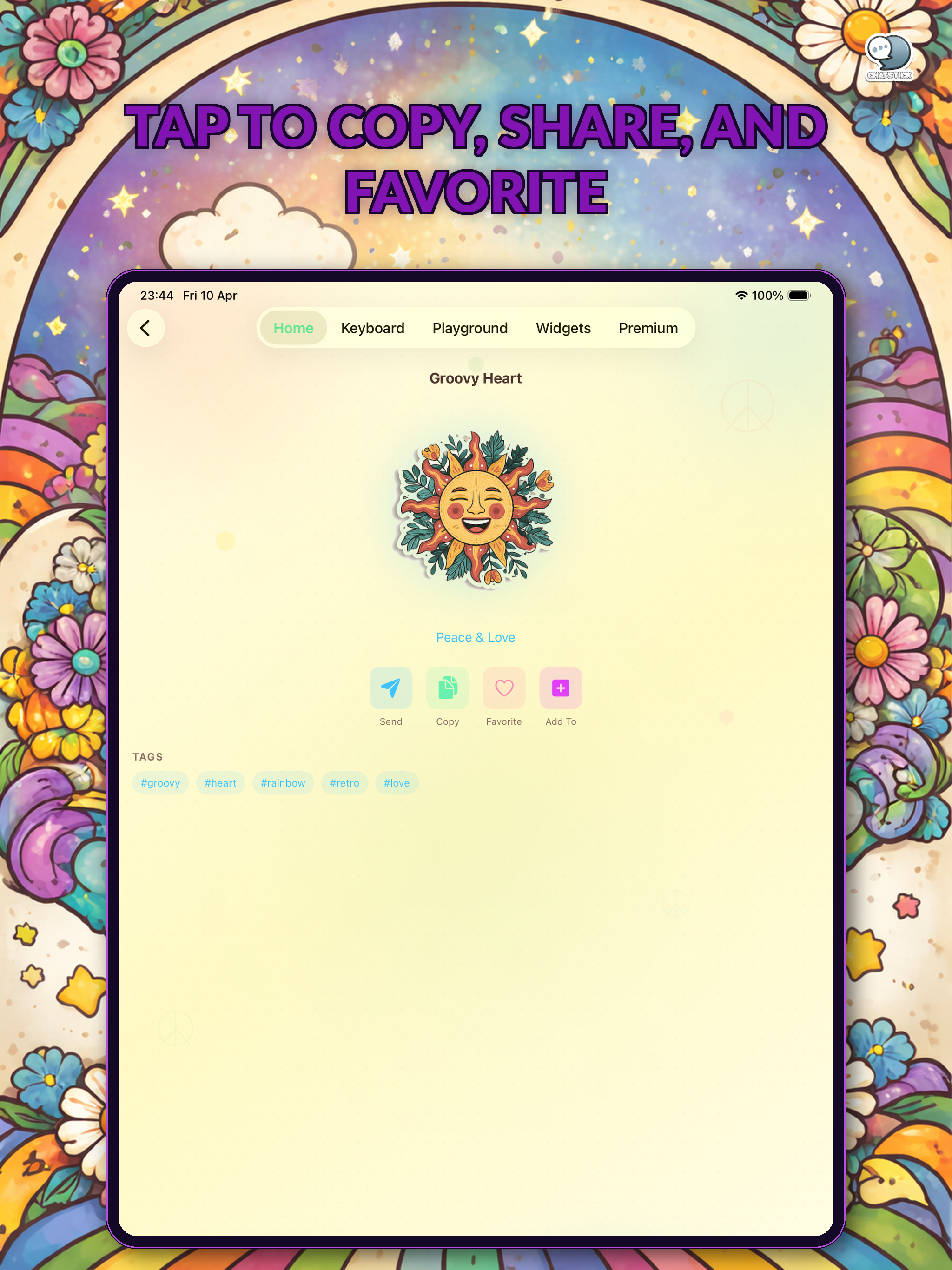 Hippie Emoji Stickers by CS