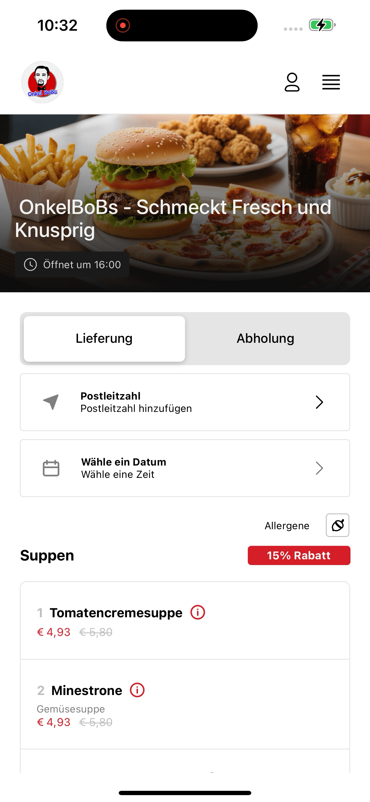 Onkel BoBs Burgers & Pizza screenshot 3
