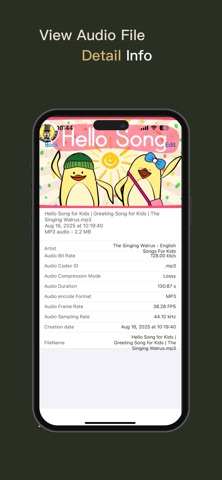 AudioInfo Screenshot 1 of 4