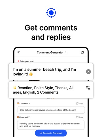 Tag AI: AI Hashtag Generator iPad screenshot