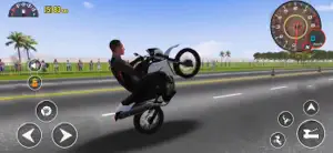 Highway Wheelie Moto Bike 3d screenshot 2