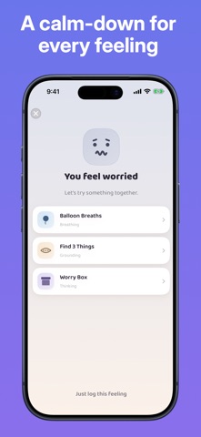 Feelings for Kids: Calm Down iPhone screenshot