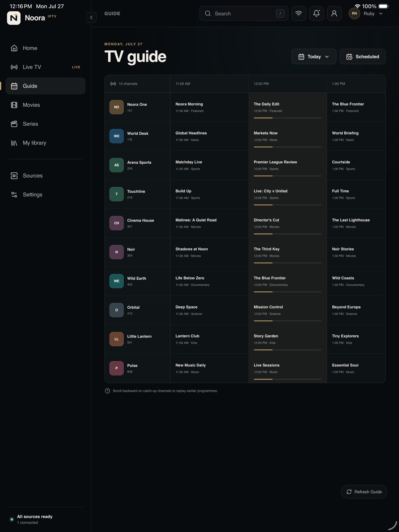 Screenshot 8 of Noora IPTV
