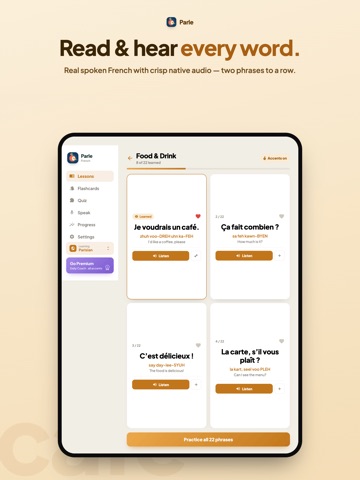 Parle – Speak French iPad screenshot