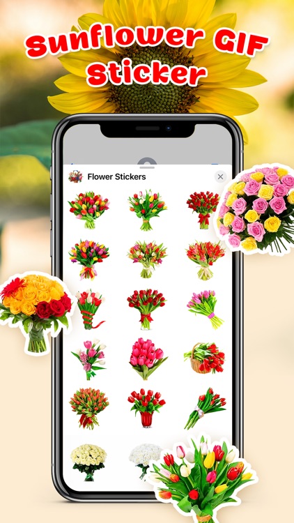 Animated Rose Flower Stickers screenshot-3