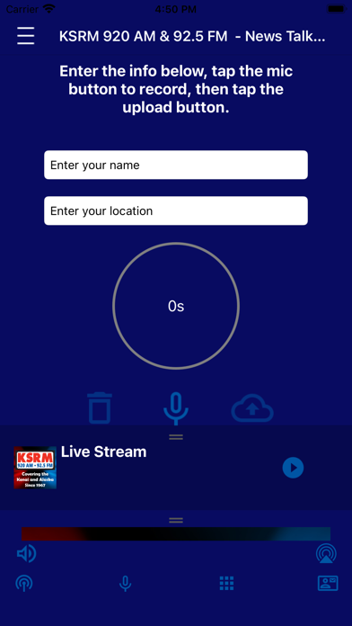 KSRM-AM Screenshot