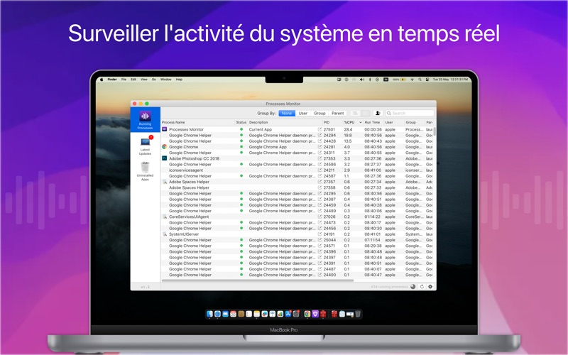 Screenshot #1 pour Moniteur de processus