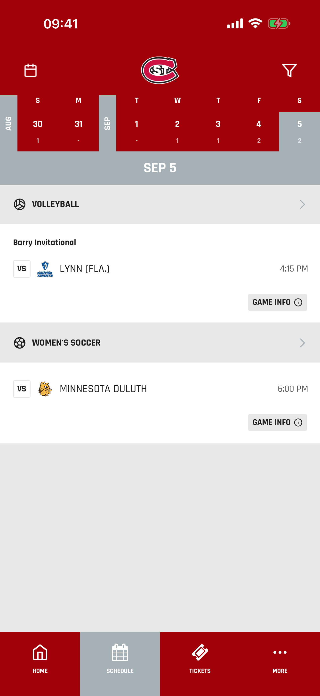 SCSU Huskies screenshot 2