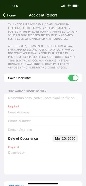 Washington County FL Sheriff screenshot 2