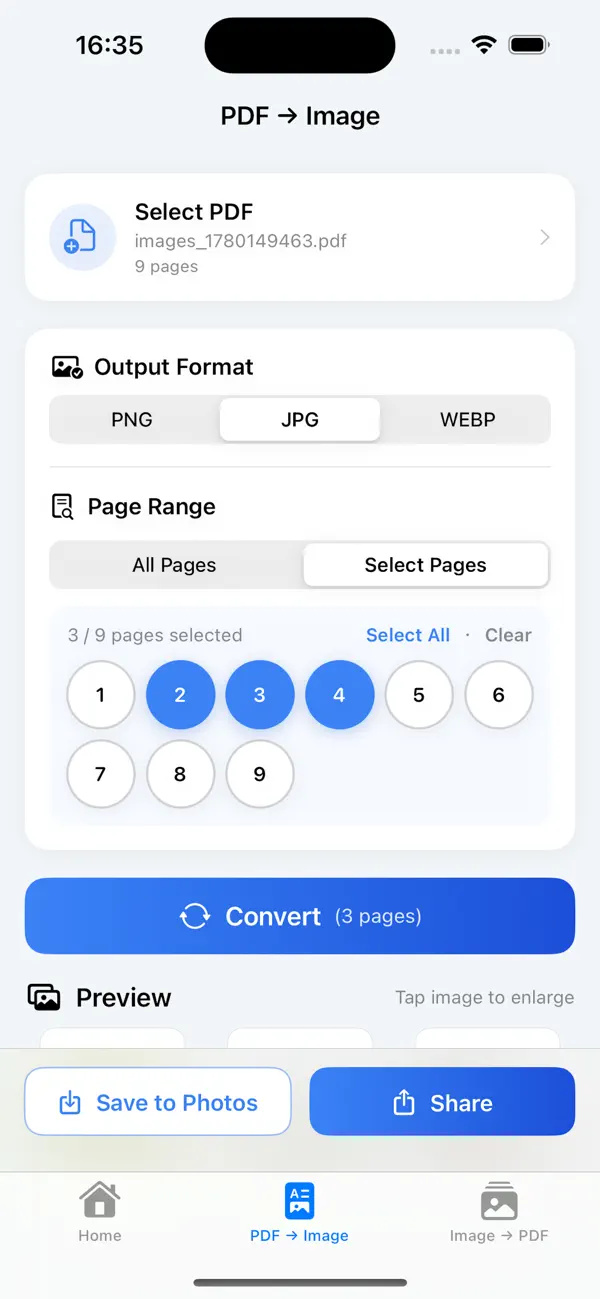 Screenshot #2 pour PDF Image Tool