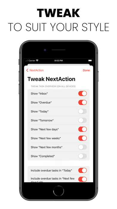 NextAction App Screenshot