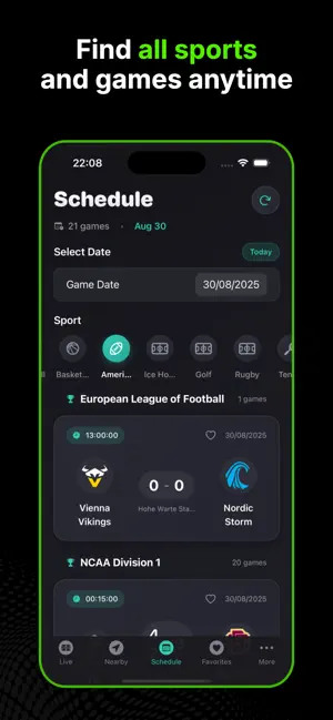 DRM - Live Sports Score & News iPhone screenshot 3