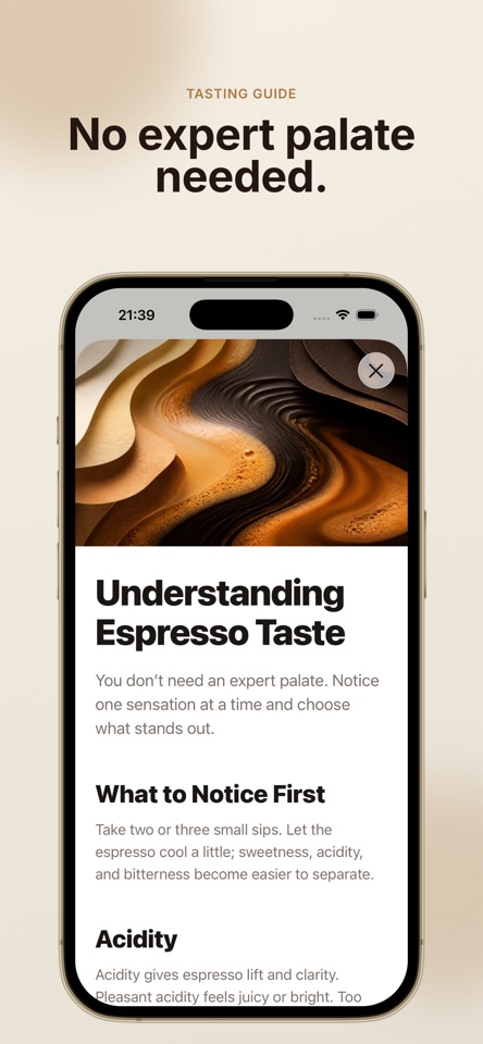 Espresso Dial In: tastewell screenshot 6