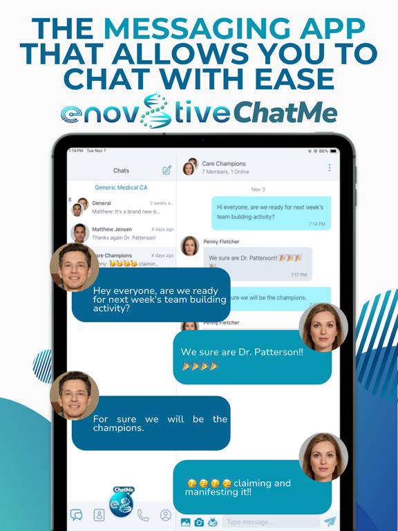 enov8tiveChatMe iPad screenshot 3 - Medical app