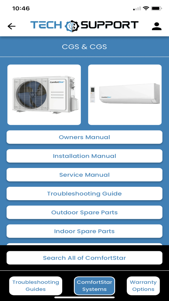 ComfortStar Tech Support