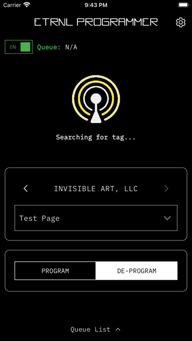 ETRNL Programmer Screenshot