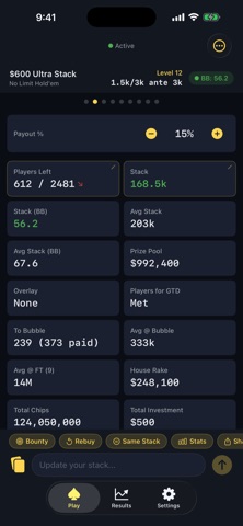 PokerStackTrackerPro Screenshot 6 of 8