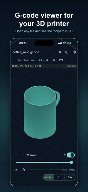 Gcode Viewer & Simulator screenshot 1