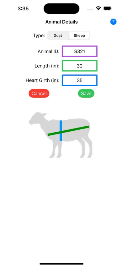 Goat / Sheep Weight Estimator screenshot 3