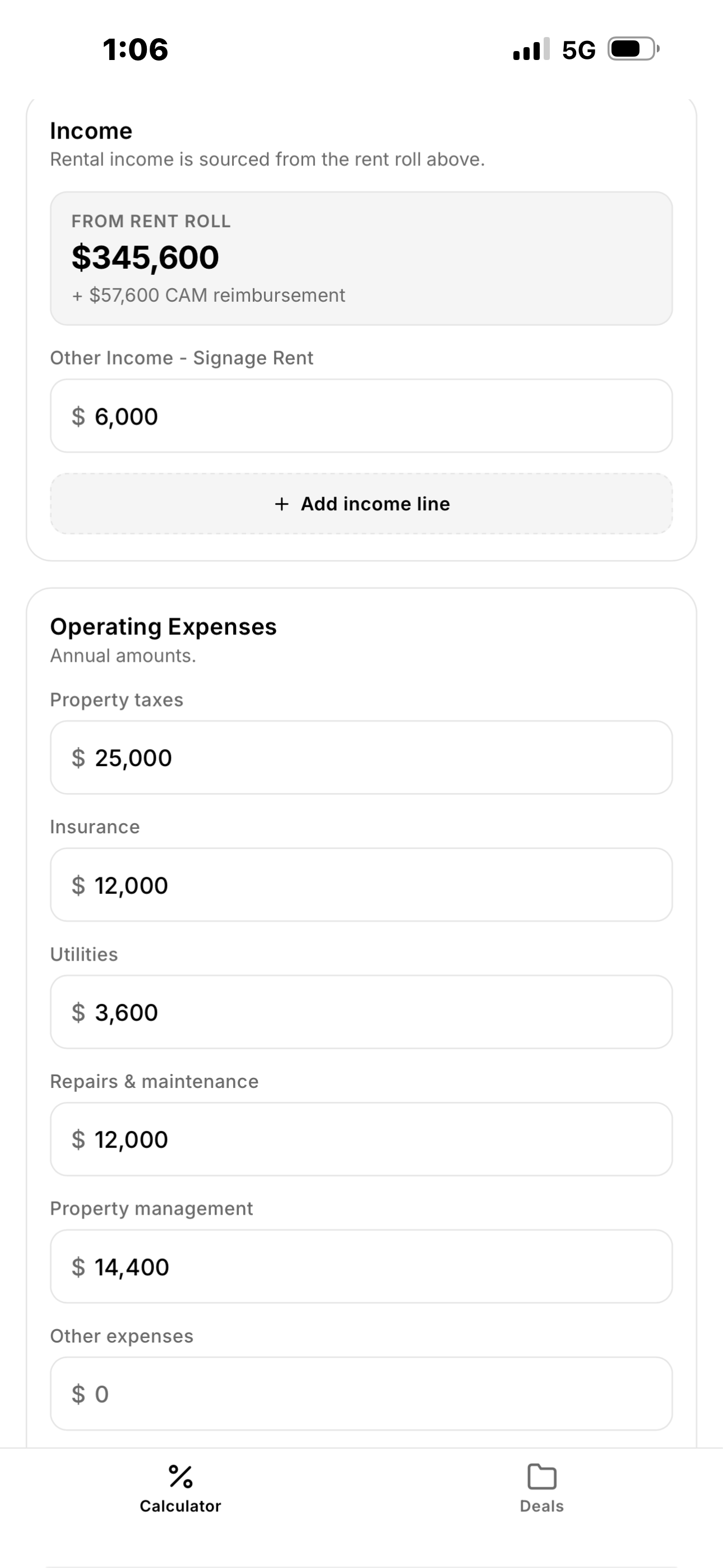 Mega Broker NOI Calculator screenshot 3