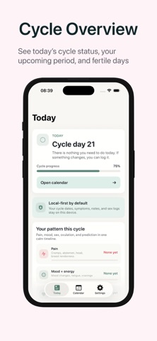 Cyclia: Period & Cycle Tracker Screenshot 2 of 4