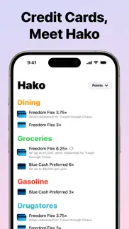 hako - credit card points iphone screenshot 1