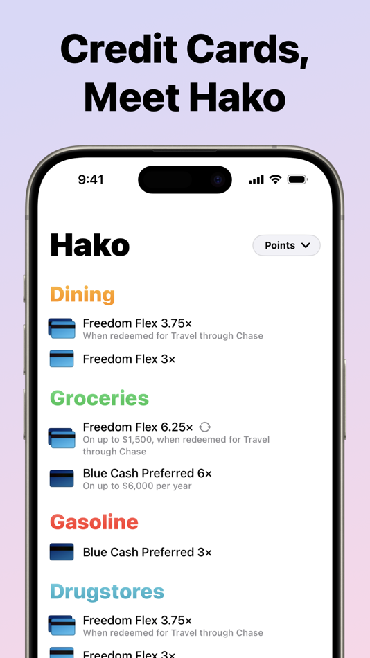 Hako - Credit Card Points - 1.1.2 - (iOS)