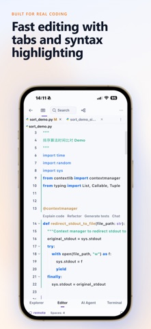 NimoteCode: AI Code & SSH IDE Screenshot 2 of 9