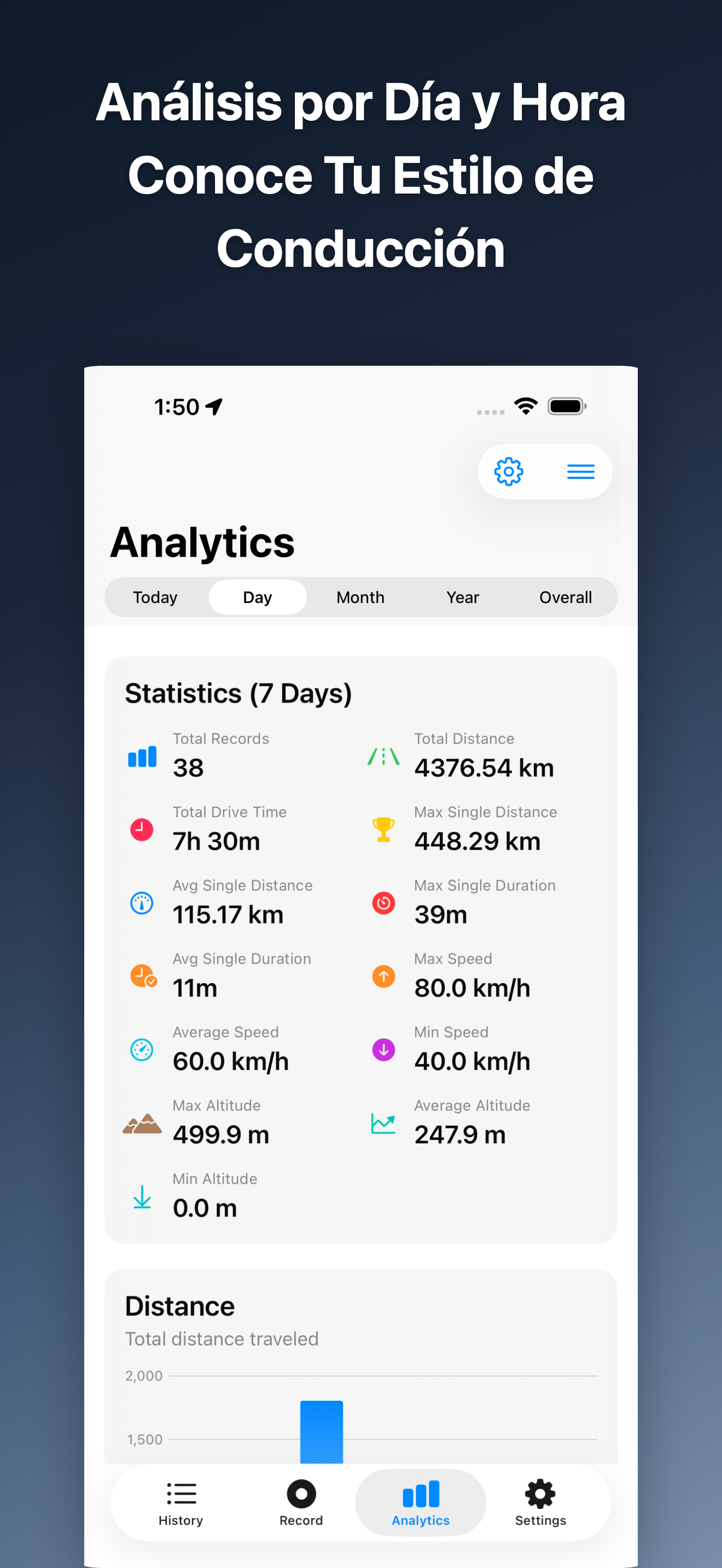 DriveTracker - Driving Log iOS screenshot 4 showing app interface