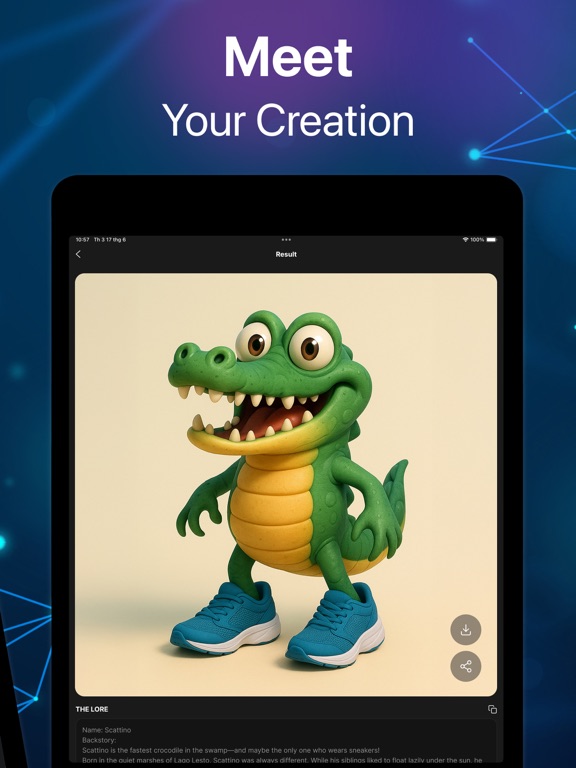 AI Hybrid Character Creator iPad screenshot 3 - Entertainment app