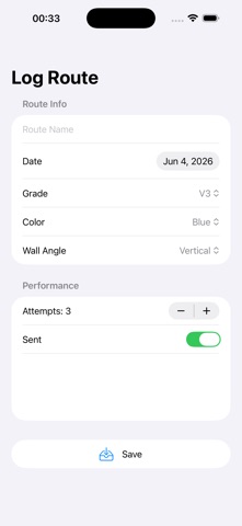 攀岩训练记录与等级换算2026 screenshot