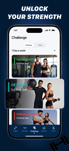 HabiFit: Gym Workout Planner iPhone screenshot