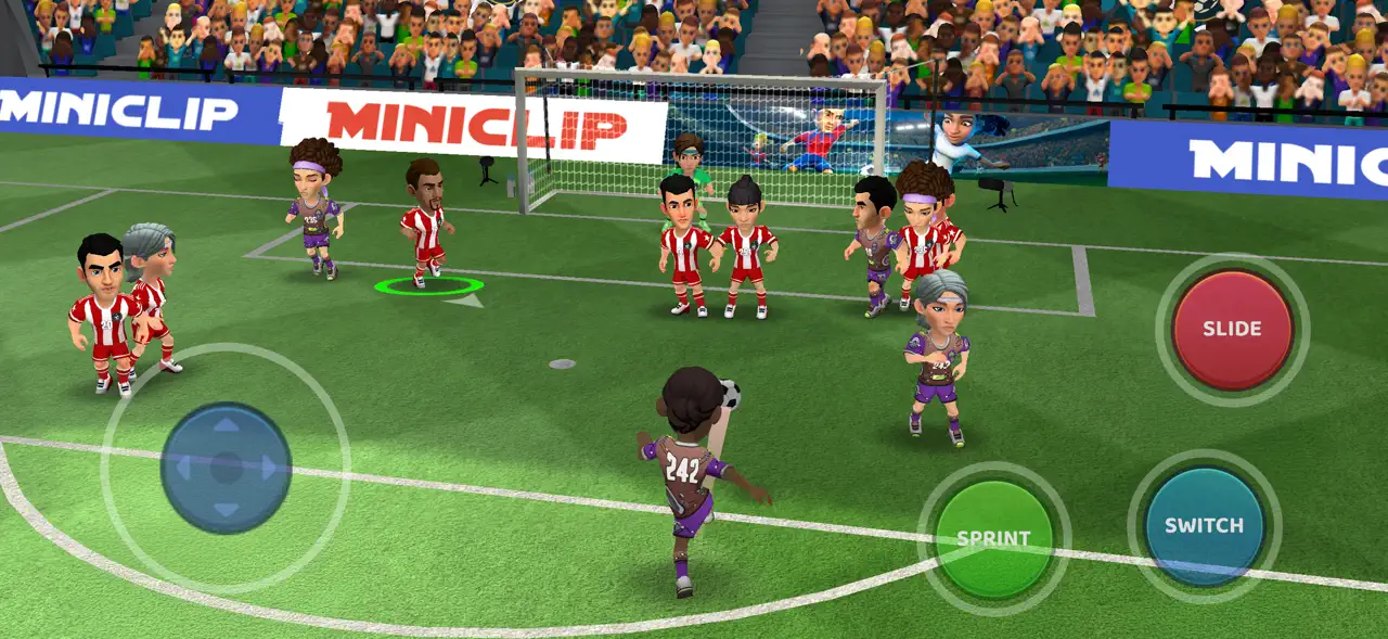 Mini Football Legendsのフリーキック画面