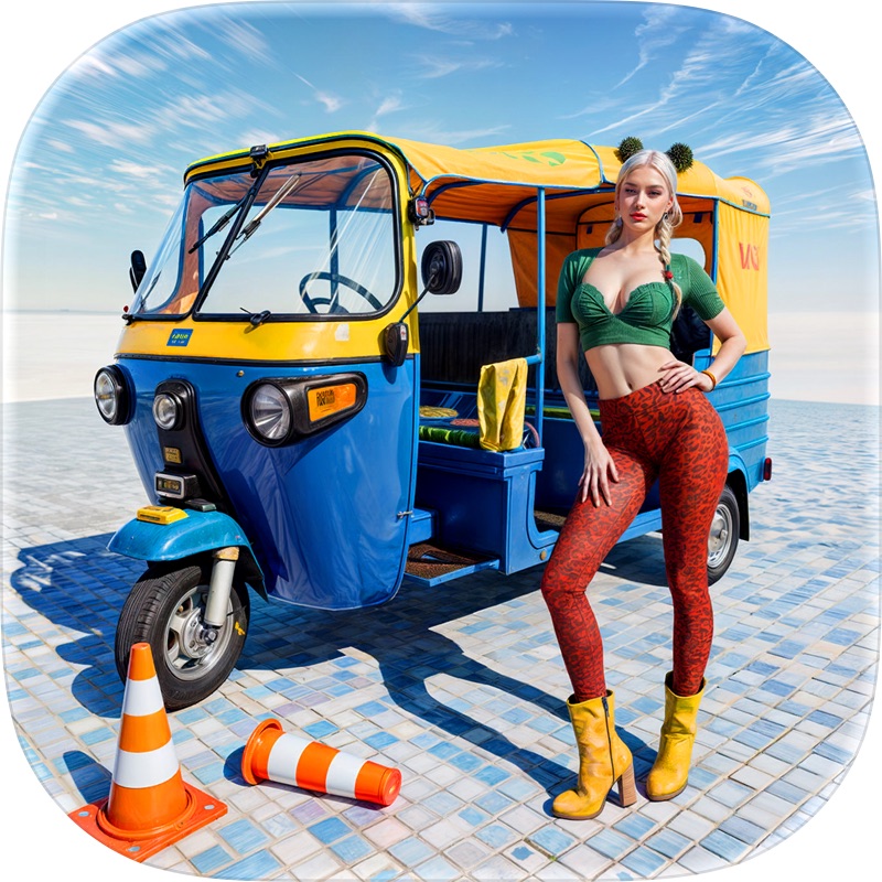 Simulador de rickshaw volador screenshot 10