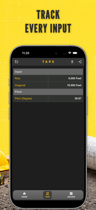 Construction Calculator . Screenshot 5 of 6