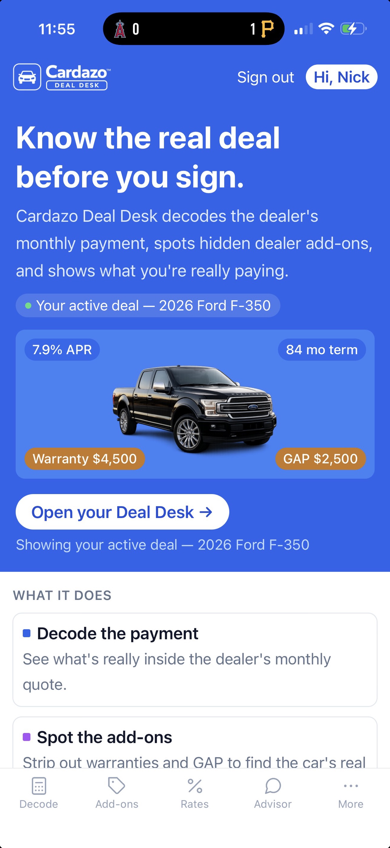 Screenshot 2 of Cardazo Deal Desk