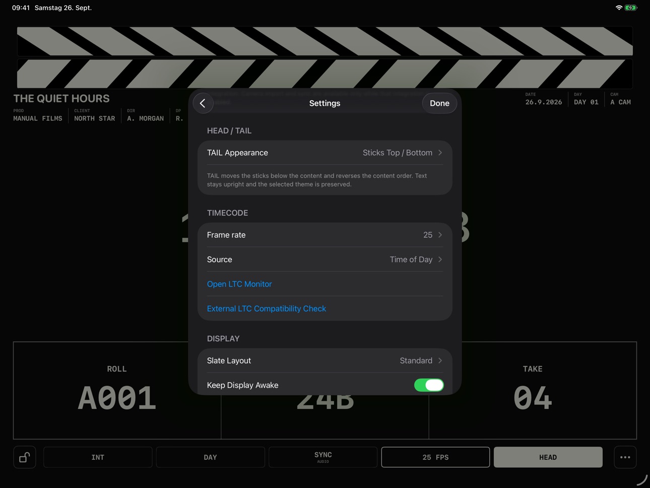 Screenshot 6 of Clappy – Digital Film Slate