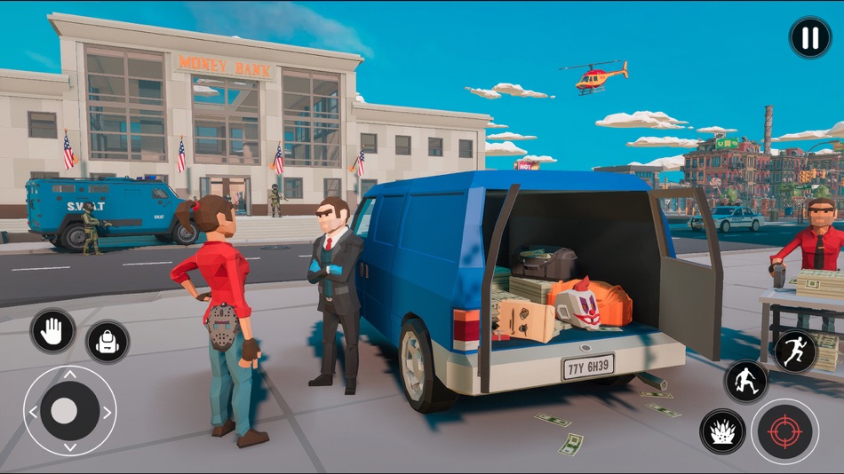 #3. Polygon Heist Robbery Game (iOS) Podle: Umair Khan