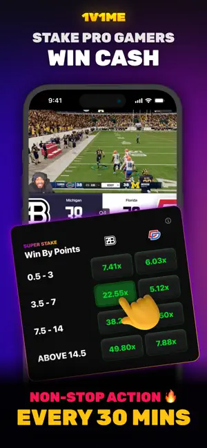 1v1Me - Esports Staking iPhone screenshot 1