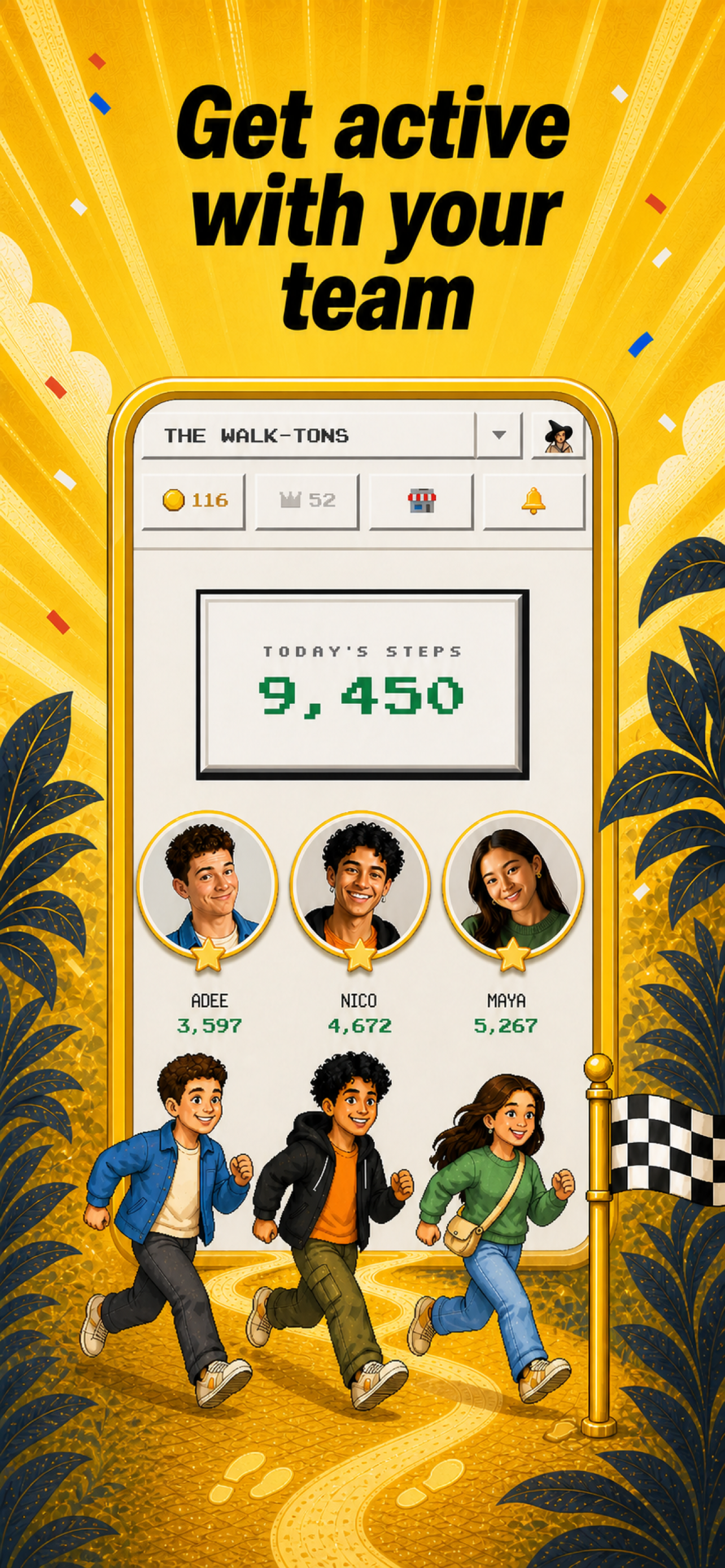 Steppers - Step with Friends screenshot 2