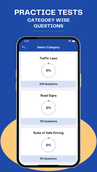 IN BMV Permit Practice Test Screenshot